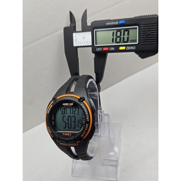 Timex Ironman T5K143 Heart Rate 50 Lap Digital Sport Watch WR100M New Battery - Picture 6 of 11